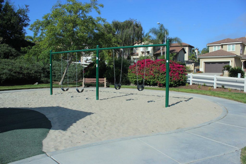 HOA playground equipment swings
