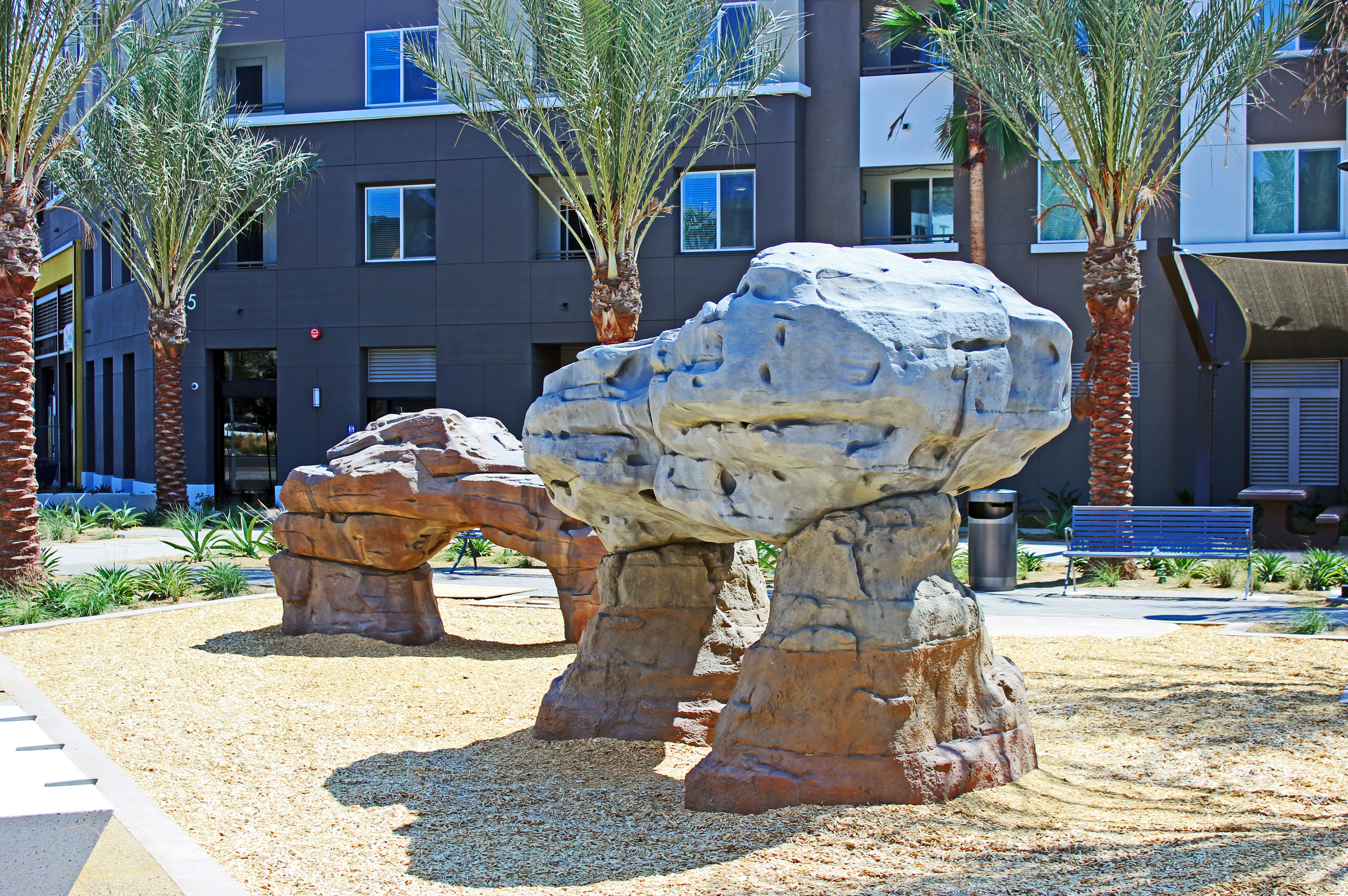 Customized playground equipment like this Sandstone Arch